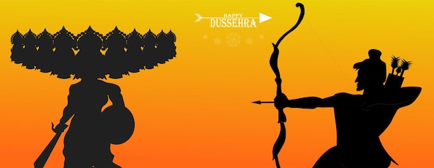 Vecteur illustration vectorielle vijayadashami ou dussehra