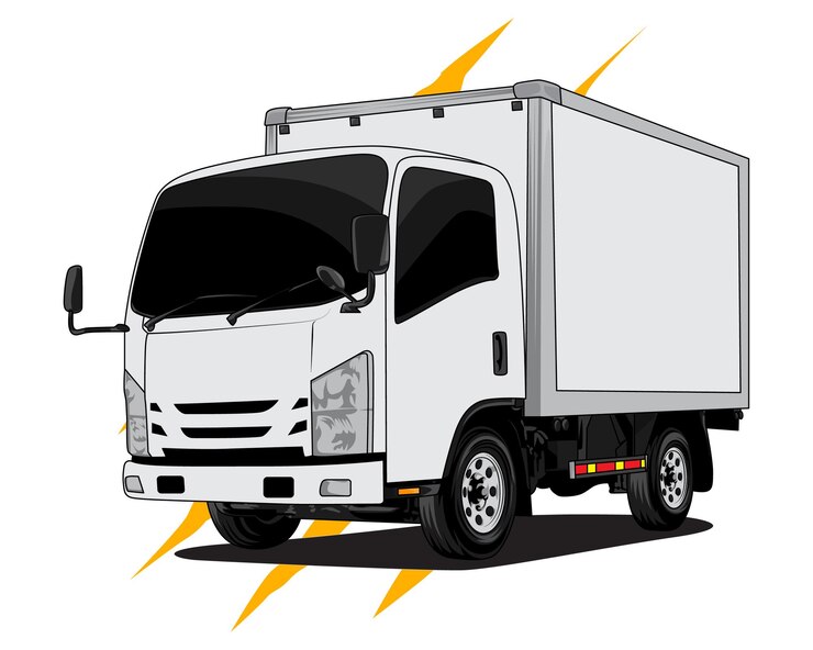 Vecteur illustration vectorielle de voiture camion