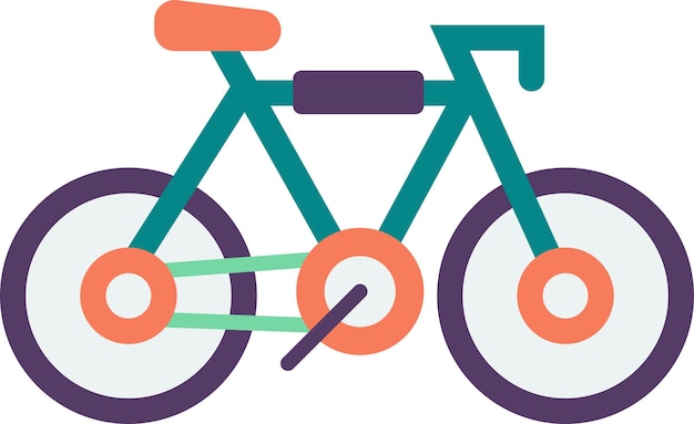 Vecteur illustration de vélo dans un style minimaliste