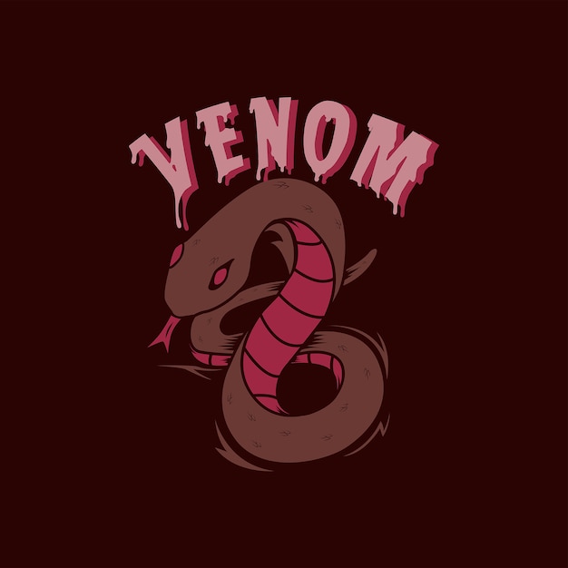 Illustration De Venin De Serpent Noir