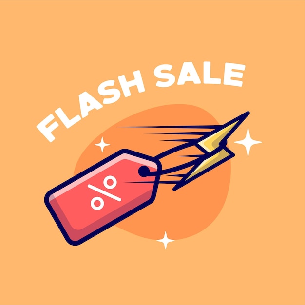 Illustration De Vente Flash