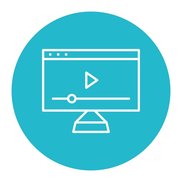 Illustration vidéo vectorielle