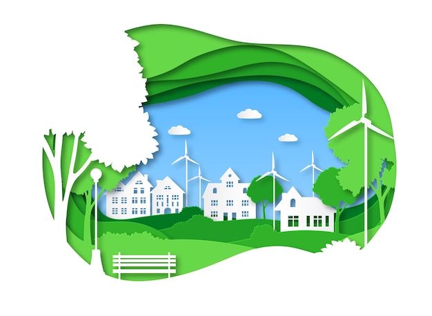 Illustration de la ville écologique