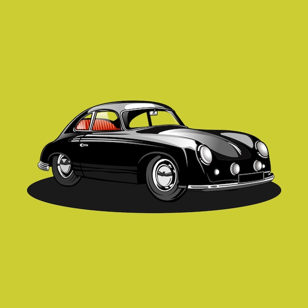 Illustration de voiture grenouille