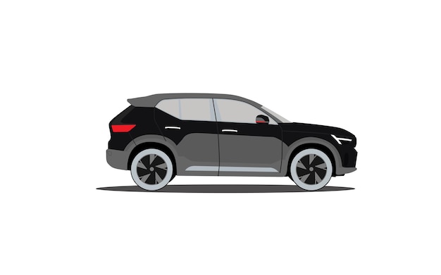 Illustration d'une voiture plate