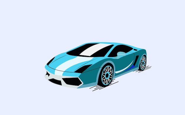 Illustration d'une voiture plate