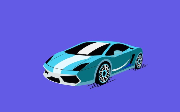 Illustration d'une voiture plate