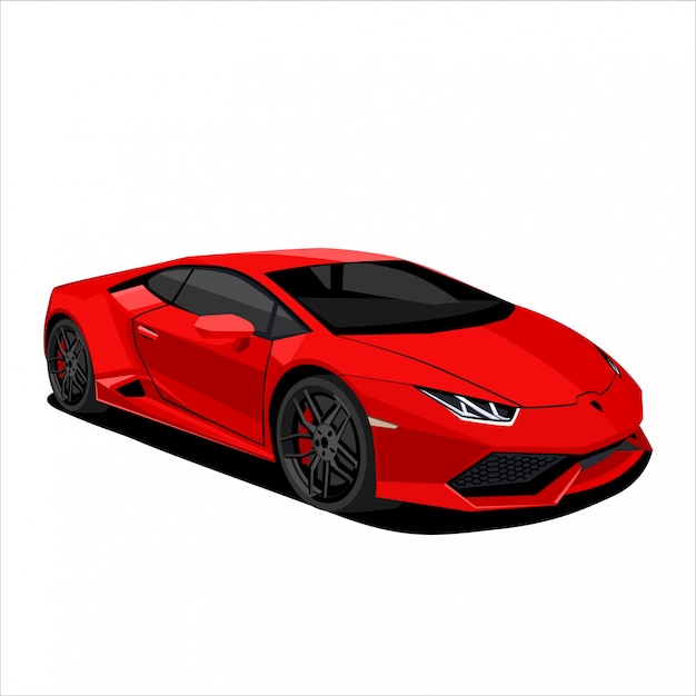 Illustration De Voiture De Sport Rouge