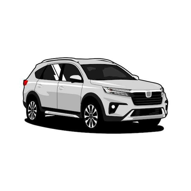 illustration de voiture de véhicule utilitaire sportif vector suv