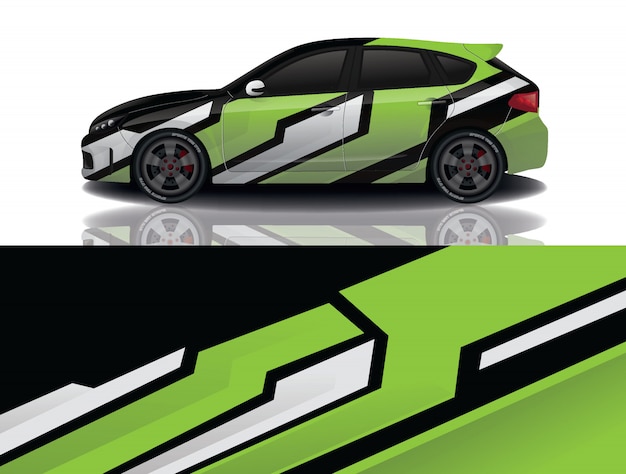 Illustration De Wrap Autocollant Voiture Suv