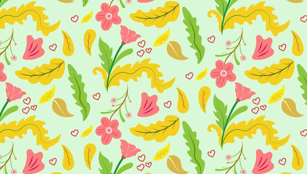 Illustrations Abstraites Décoratives Avec Fond Floral Coloré De Seamless Pattern Design Pour Pap