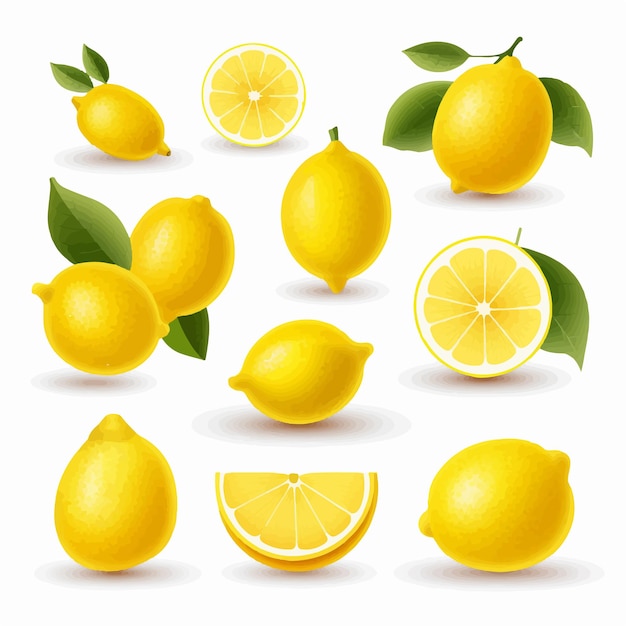 Illustrations De Citron Avec Un Aspect Tableau Noir