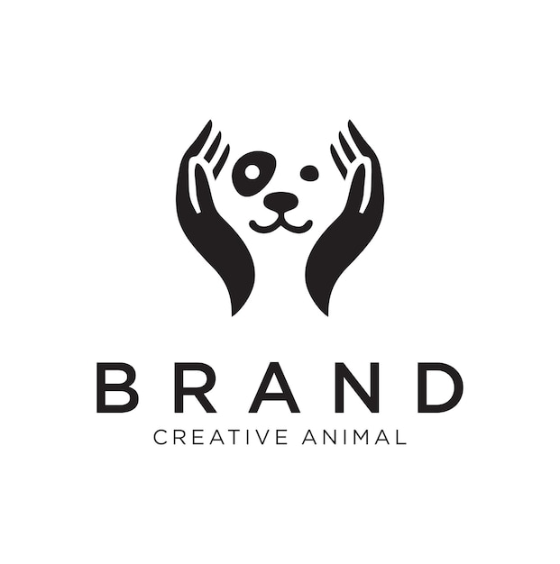 Illustrations, Cliparts, Dessins Animés Et Icônes De Dog Hand Logo