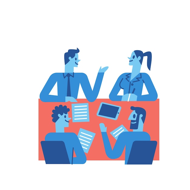 Illustrations de concepts commerciaux et financiers