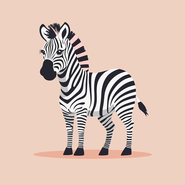 Des illustrations de dessins animés de zèbres, des cliparts de conception vectorielle pour enfants