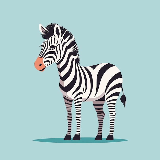 Des illustrations de dessins animés de zèbres, des cliparts de conception vectorielle pour enfants