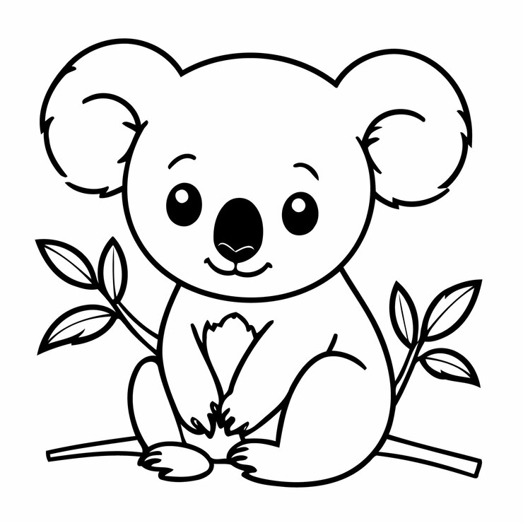 Vecteur des illustrations drôles de koala pour des livres pour enfants