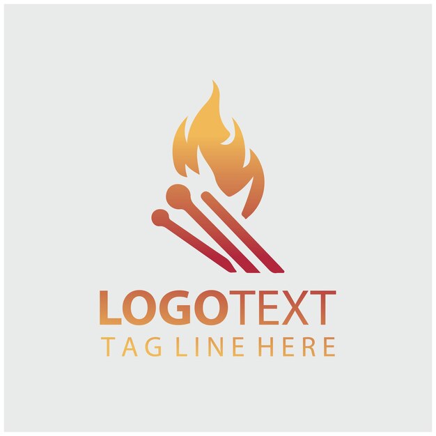 Illustrations du vecteur de flamme du logo
