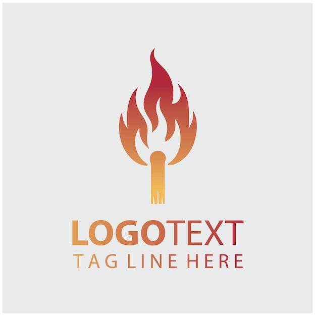 Illustrations du vecteur de flamme du logo
