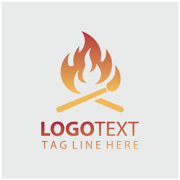 Illustrations du vecteur de flamme du logo