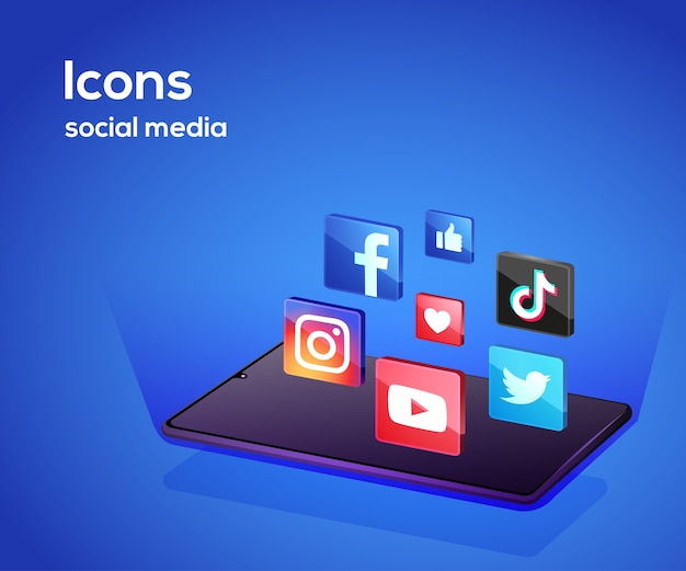 Illustrations De Plateforme De Médias Sociaux