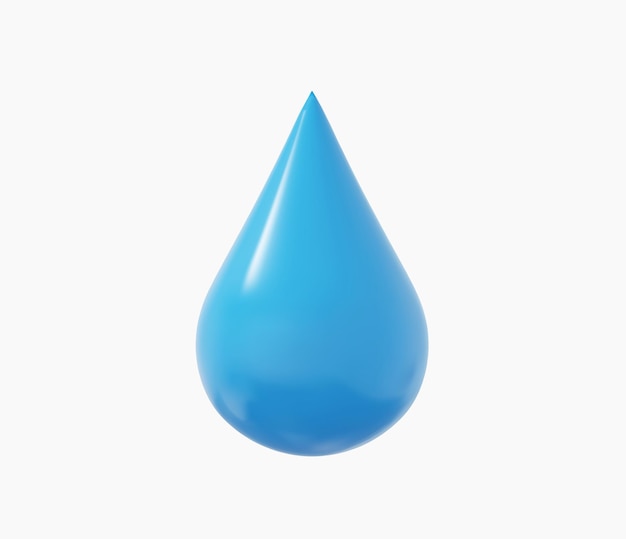 Vecteur illustrations vectorielles 3d réalistes de goutte d'eau