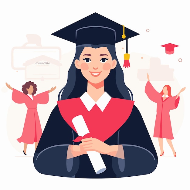 Illustrations vectorielles conceptuelles du lycée sur fond blanc