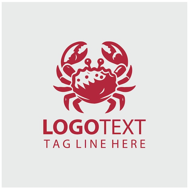 Illustrations vectorielles du logo du crabe