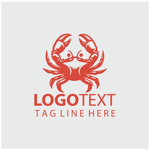 Illustrations vectorielles du logo du crabe