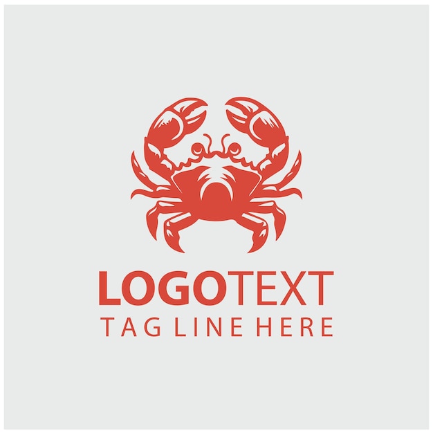 Illustrations vectorielles du logo du crabe