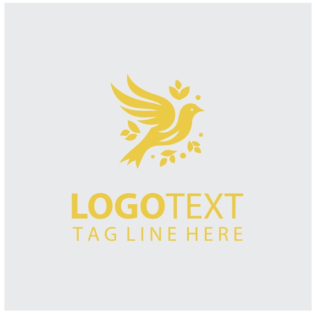 Illustrations vectorielles du logo de l'oiseau nidificateur