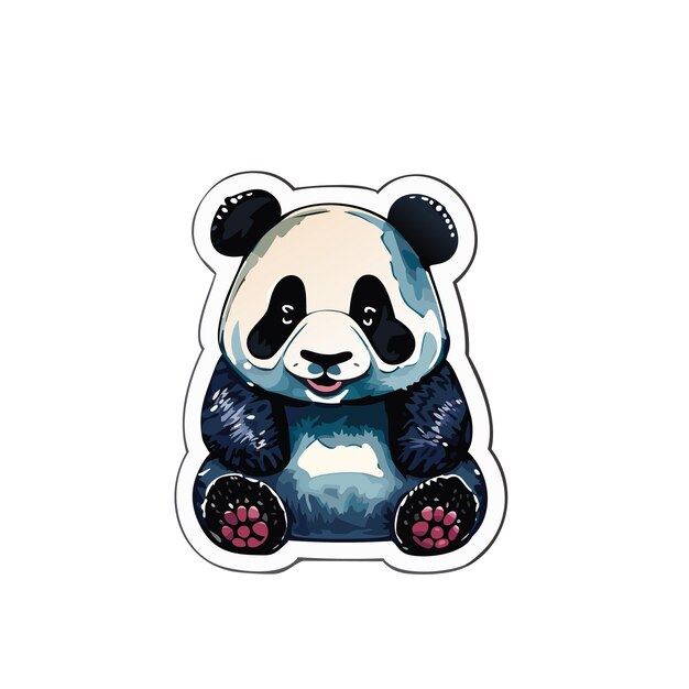 Vecteur les illustrations vectorielles du panda mignon transportent les téléspectateurs dans un pays des merveilles capricieux où chaque adorable