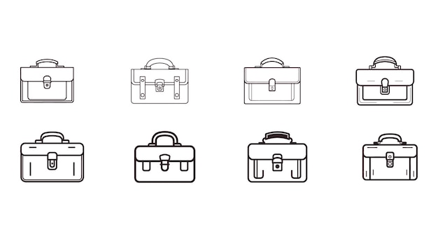 Illustrations vectorielles minimalistes pour le travail