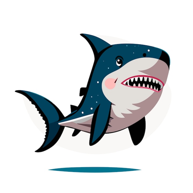 Ilustracin de tiburon est une caricature.