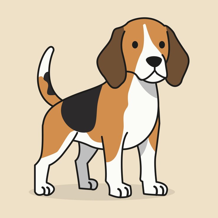 Vecteur ilustration du chien beagle