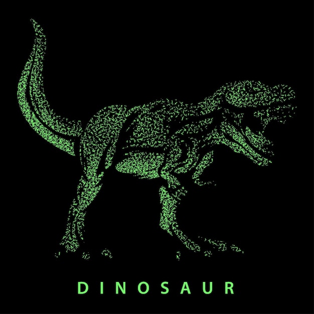 Image Abstraite De La Particule De Dinosaure