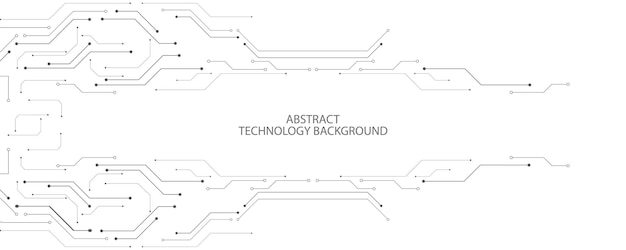 Image D'arrière-plan De La Technologie Grise Et Blanche Conception De Ligne Pour La Communication