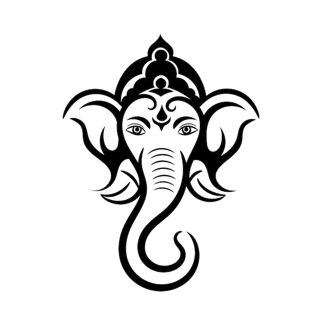 Image Clipart Lord Ganesha Symbol Avec Style De Tatouage