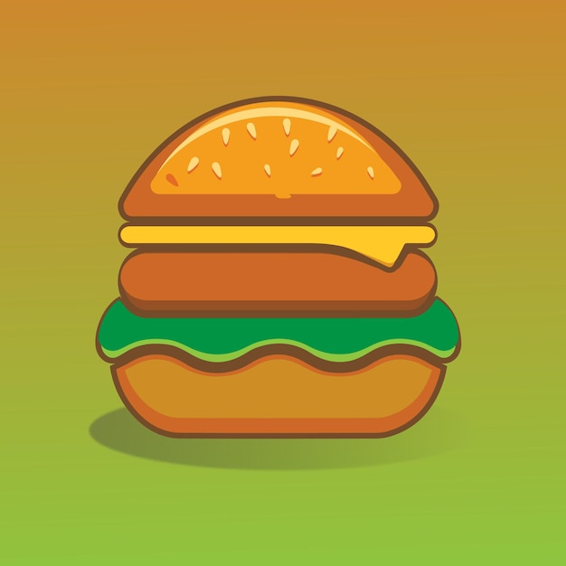 Image clipart vectoriel hamburger