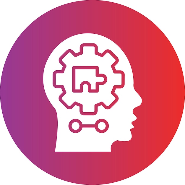 une image colorée d'une tête humaine avec un puzzle au milieu