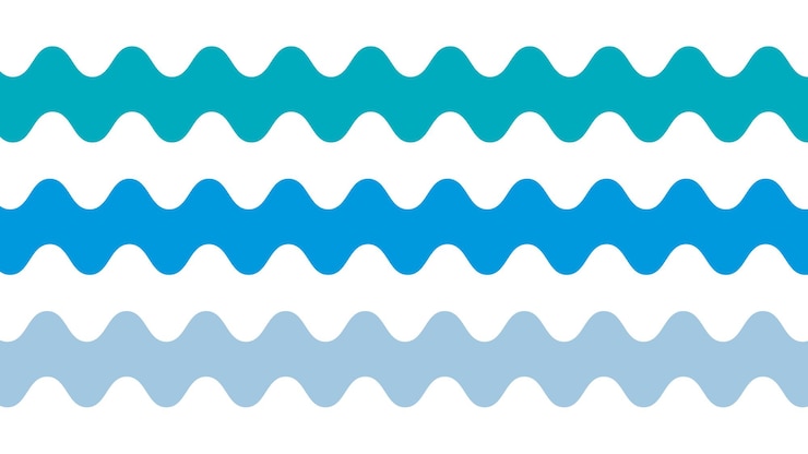 Vecteur image de conception d'arrière-plan du motif sans couture de l'onde géométrique vectorielle en zig-zag