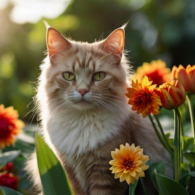 L'image du chat et du chaton