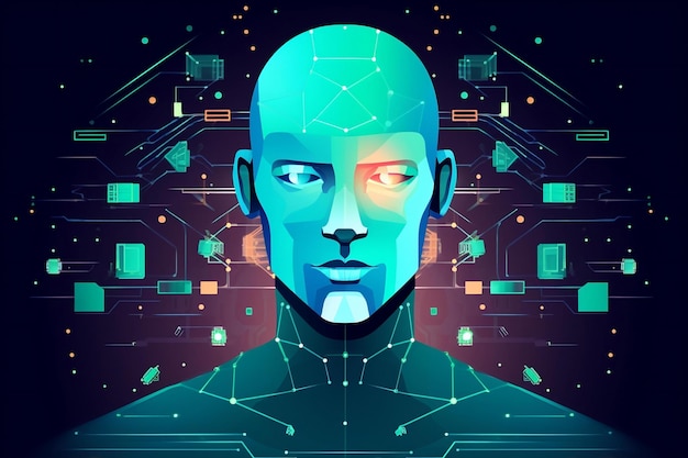 Une image futuriste de l'intelligence artificielle