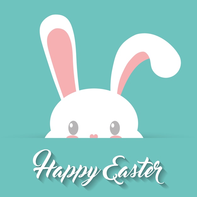 image de l'icône de lapin joyeux Pâques