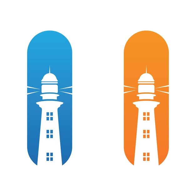 Image D'icône De Modèle De Logo De Phare Créatif