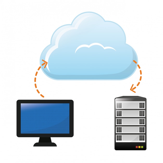 image d'icône de stockage en nuage