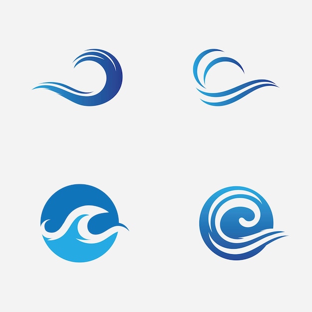 Image D'icône De Vecteur De Logo De Vague D'eau