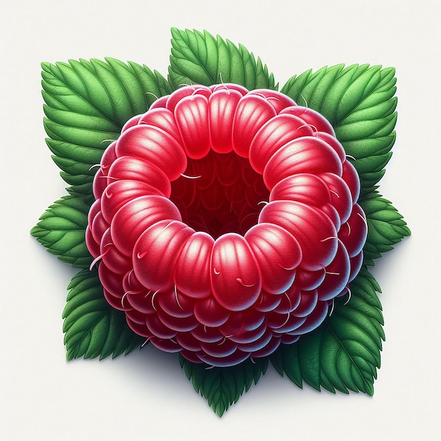 L'image D'illustration Vectorielle Du Fruit De Framboise, Le Papier Peint, L'icône De L'avatar Et L'emoji