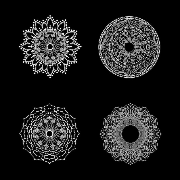 Image De Modèle D'icône De Vecteur De Mandala