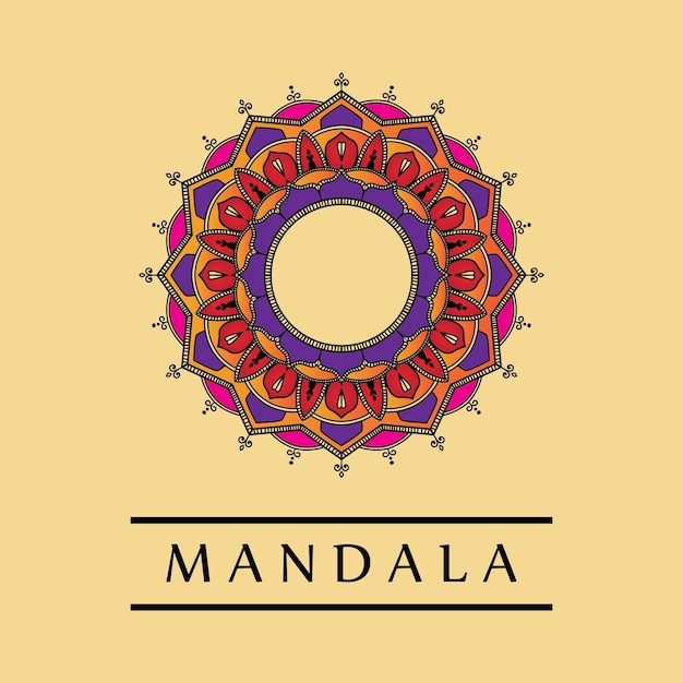 Image De Modèle De Logo D'icône De Mandala